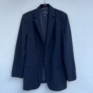 Banana Republic Women's Size 12  Long Sleeve 95% Wool Blue Navy